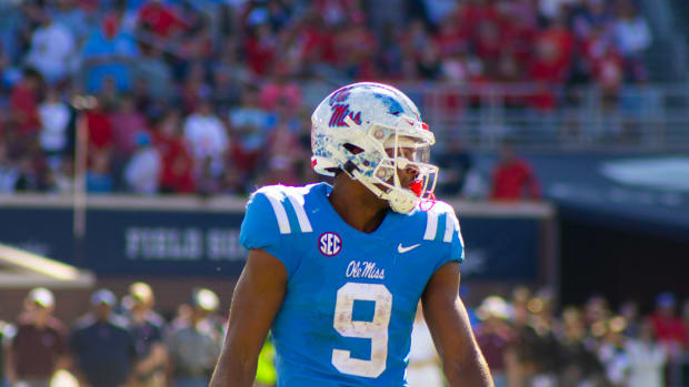 Ole Miss Rebels WR Tre Harris.